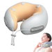Cordless Portable Neck Massager with Heat, 3 Heat Levels 8-Point Vibration & 15-Min Timer Rechargeable Massage Device for Car Airplane Office Home (Orange). Available at Crazy Sales for $34.99