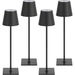 Cordless Rechargeable Table Lamp Black 5000mAh Battery Operated Lamps,3 Colors Stepless Dimming Touch Lamp,4 Pack. Available at Crazy Sales for $49.99