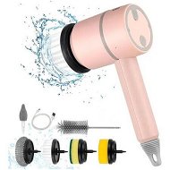 Detailed information about the product Cordless Shower Scrubber, with 6 Replaceable Brush Heads, 3 Adjustable Speeds, Electric Cleaning Brush for Bathroom, Kitchen, Pans, Dishes,Pink