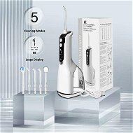 Detailed information about the product Cordless Water Flosser Dental Teeth Cleaner Oral Irrigator Floss 5 Modes 5 Jet Tips Gum Tongue Cleaning Electric Waterproof Portable Home Travel
