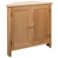 Detailed information about the product Corner Cabinet 80x33.5x78 Cm Solid Oak Wood.