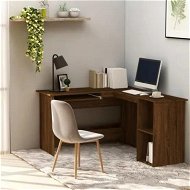 Detailed information about the product Corner Desk Brown Oak 120x140x75 cm Engineered Wood