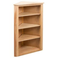 Detailed information about the product Corner Shelf 59x36x100 Cm Solid Oak Wood