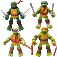 Detailed information about the product Cowabunga! Ninja Turtles Mutant Mayhem Basic Figure 4-Pack for Ages 3-12