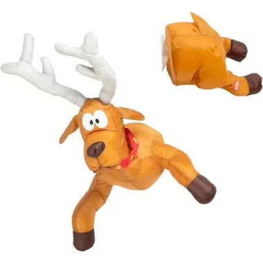 Crashing Santa Animated Christmas Decorations for Lawns Yard Garden Home Reindeer Brokes Out from Window Window Reindeer Brokes Out, Reindeer