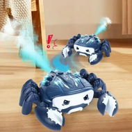 Detailed information about the product Crawling Crab Toy Fun Interactive Walking Moving Toy Sensory Induction Crabs with Spray(Blue)