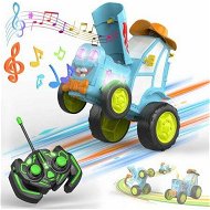 Detailed information about the product Crazy Jumping Car Toys RC Stunt Dancing Car with LED Light Music Rocking Tumbling Rechargeable Car Gifts for Kids Age 3+(Blue)