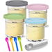 Creami Pints and Lids for Ninja,Creamy Icecream Containers Cups Jars Tubs Canisters Set,Smoothie Pot Compatible with NC299AMZ & NC300s Series 4 Pack. Available at Crazy Sales for $24.99