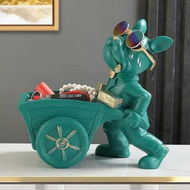 Detailed information about the product Creative Bulldog Key Storage Tray Decoration Living Room Porch Office Desktop Method Dogfighting Home Decoration,Green