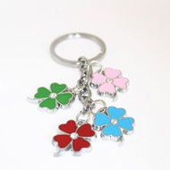 Detailed information about the product Creative Colorful Four-leaf Clover Pendant Key Chain