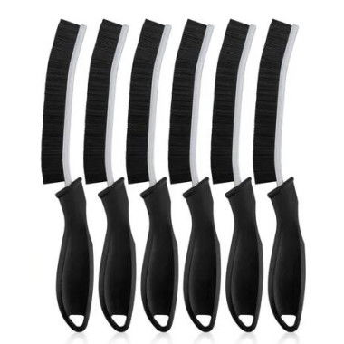 Crevice Cleaning Brushes, Cleaner Scrub Brush Tool for Hard to Reach Tight Space, Cleaning Supplies for Bathroom, Kitchen, Toilet, Window