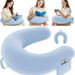Crochet & Reading Pillow for Lap Support, Gaming Lap Desk Pillow for Sitting on The Bed/Sofa/Floor, Ergonomic Arm Rest Support Blue. Available at Crazy Sales for $29.95