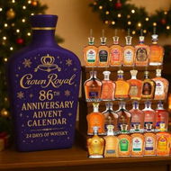 Detailed information about the product Crown Royal 86th Anniversary Advent Calendar 2025, 2D Acrylic Crown Royal Ornament for Men and Crown Royal Lovers