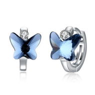 Detailed information about the product Crystal Butterfly S925 Sterling Silver Earrings