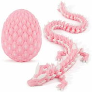 Detailed information about the product Crystal Dragon 3D Printed Dragon with Matching Egg Articulated Multicolor Dragon Toy Display Collectible for Fantasy Lovers