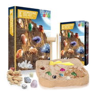 Detailed information about the product Crystal Gemstone Mining Digging Kit DIY Excavation Treasure Toy Set Archaeology Discovery Digging Kit Education Toy