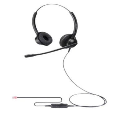 Crystal Head Plug Headset For land line phone Call Center Ultra Comfortable Customer Service Earphone With Noise Cancelling Headsets Headphones Microphone