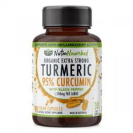 Detailed information about the product Curcumin Tablets - 95% Pure Organic Vegan - Turmeric Extract Buffered with Black Pepper (1,350mg)