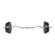 Detailed information about the product Curl Bar With Weights 30kg