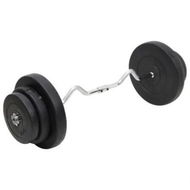 Detailed information about the product Curl Barbell with Plates 60 kg