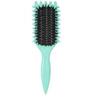 Detailed information about the product Curl Defining Brush for Men Women Hair Styling Tool Gentle on Curls Anti-Pull Design Green Colour