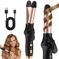Detailed information about the product Curling Iron, Cordless Rechargeable Curling Iron, Travel Mini Flat Iron 4000 mAh, Battery Straightener and Curler 2 in 1 for Long Short Hair