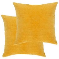 Detailed information about the product Cushions Cotton Velvet 2 Pcs 45x45 Cm Yellow