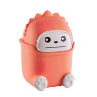 Detailed information about the product Cute Desktop Flip Trash Can - Cute Animal Shape Trash For Bathrooms Kitchens Offices - Waste Basket (Orange)