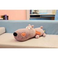 Detailed information about the product Cute Lies Prone Dog Big Head Puppy Plush Doll Toy Cartoon Cushion Pillow Purple