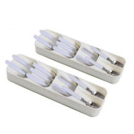 Detailed information about the product Cutlery Organiser Drying Tray Kitchen Drawer Organizer Spoon Divider Box X2