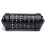 Detailed information about the product Da Vinci Code Mini Cryptex Lock Puzzle Boxes with Hidden Compartments Anniversary Valentine's Day Romantic Birthday Gifts,Black