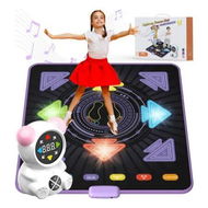 Detailed information about the product Dance Floor Games Mat, Rechargeable Light up Electronic Exercise Toy with Bluetooth for Boys and Girls, Ideal Christmas and Birthday Gift for Kids