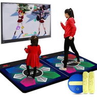 Detailed information about the product Dance Mat Double Gymnastics Fitness Equipment TV Compatible Sound Play Exercise 11mm Thick Birthday Gift Children