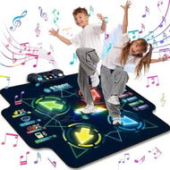 Detailed information about the product Dance Mat Electronic Dance Mats with Wireless Bluetooth Lights Up Dance Pad with Built-in Music 5 Levels 4 Mode for 3-12 Year Old Kids