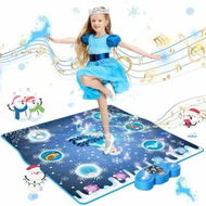 Detailed information about the product Dance Mat, Ice and Snow 6 Button Princess Dance Mat, Bluetooth Music Control, 13 Built in Music, 6 Game Modes, 3 to 10 Year Old Girl Gifts