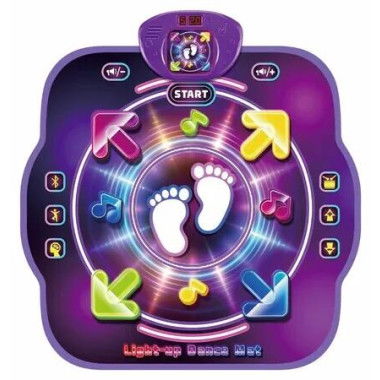 Dance Mat Toy for Boys Girls, Game Mat, Musical Dance Pad Toy Rhythm Playing Mat with Light for Children Kids Boys Age 3 Up Double Light