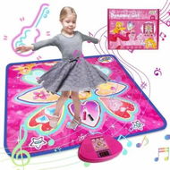 Detailed information about the product Dance Mat,Dance Mixer Rhythm Step Play Mat,Dance Game Toy with LED Lights, Adjustable Volume Built-in Music,3 Challenge Levels(3-12 Years Old)