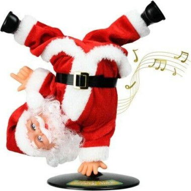 Dancing Santa Inverted Rotation Santa Doll Xmas Toys Christmas Singing Animals Santa Toys For Kids