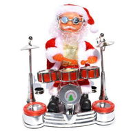 Detailed information about the product Dancing Singing Santa Claus Playing Drum Christmas Doll Musical Moving Figure Battery Operated Decoration