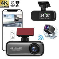 Detailed information about the product Dash Cam Front Rear 4K Built-in GPS 2.4GHz WiFi with 1.97inch IPS Screen Super Night Vision 24H Parking MonitorDual Lens Car DVR Dashcam