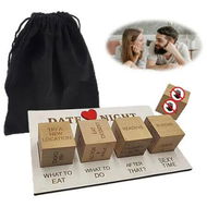 Detailed information about the product Date Night Dice, Wooden Couples Decision Dice for Him and Her, Date Night Ideas for Girlfriend or Boyfriend