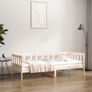 Detailed information about the product Day Bed 92x187 Cm Single Bed Size Solid Wood Pine