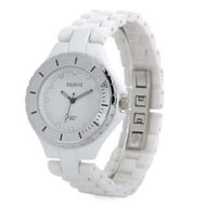 Detailed information about the product Daybird 3698 Elegant Ceramic Womens Wristwatch - White + Silver