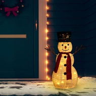 Detailed information about the product Decorative Christmas Snowman Figure with LED Luxury Fabric 60cm