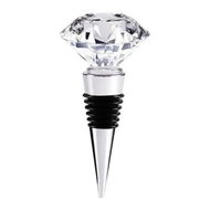 Detailed information about the product Decorative Crystal Wine and Beverage Bottle Stopper for Wine, Made of Zinc Alloy and Glass, Reusable Plug with Gift Box