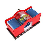 Detailed information about the product Deluxe 2 Deck Card Shuffler for Blackjack, Uno, Poker, Rummy, War, Texas Hold 'Em, PLO, Omaha, Stud, Easy to Use Manual Card Mixer Machine