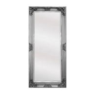 Detailed information about the product Deluxe French Provincial Ornate Mirror - Antique Silver - 90cm x 170cm