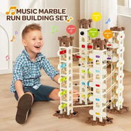 Detailed information about the product Deluxe Music Marble Run Race DIY Game Toys Play Set 146 PCS Maze Track Toddler Ball Building Blocks Birthday Christmas Gift STEM Construction Kit