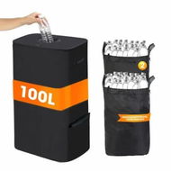 Detailed information about the product Deposit Bottles Collection Container with Lid 100 L: Large Deposit Bottles Storage with 2 Carry Bags Container Empty Waste Glass Storage with Hole