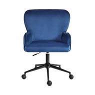 Detailed information about the product Desk Armchair - Home Office Swivel Chair Adjustable Height Seat PLUME BLUE